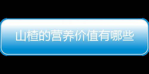 山楂的营养价值有哪些